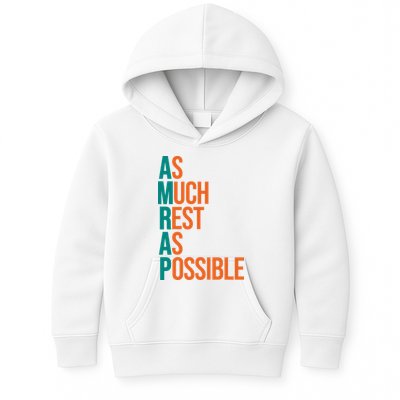 AMRAP As Much Rest As Possible Funny Kids Hoodie