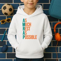 AMRAP As Much Rest As Possible Funny Kids Hoodie