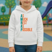 AMRAP As Much Rest As Possible Funny Kids Hoodie