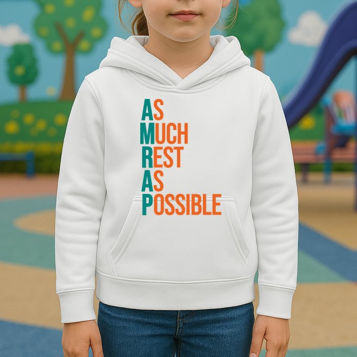 AMRAP As Much Rest As Possible Funny Kids Hoodie