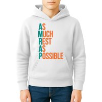 AMRAP As Much Rest As Possible Funny Kids Hoodie