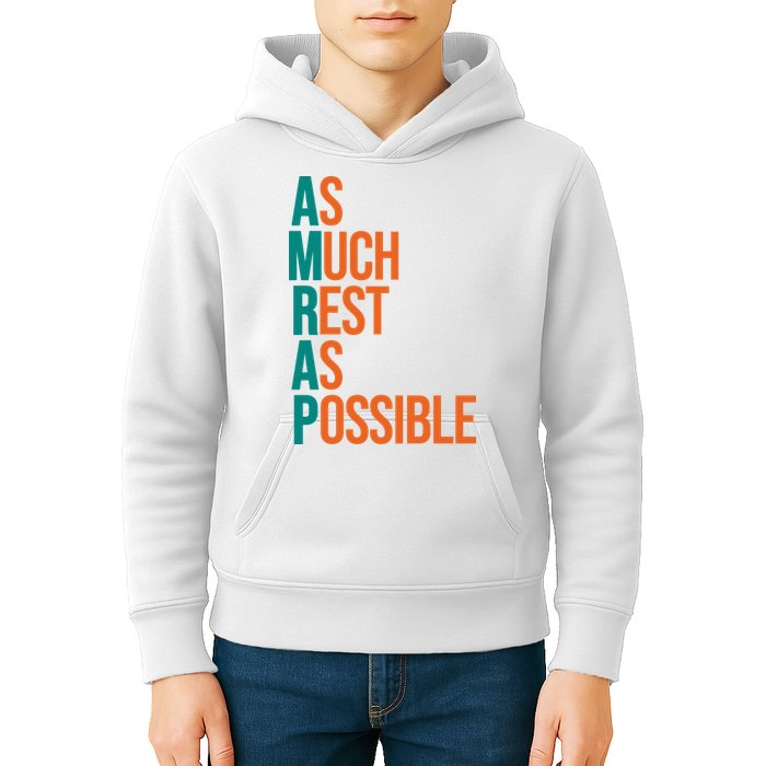 AMRAP As Much Rest As Possible Funny Kids Hoodie