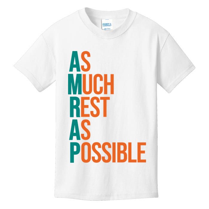 AMRAP As Much Rest As Possible Funny Kids T-Shirt