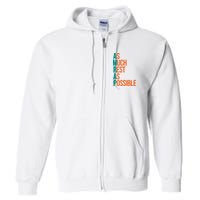 AMRAP As Much Rest As Possible Funny Full Zip Hoodie