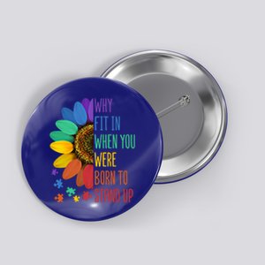 Autism Awareness Month Autism Warrior Acceptance Autistic Cute Gift Button