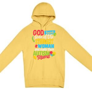 Autistic Awareness Month Autism Mom Cute Gift Premium Pullover Hoodie