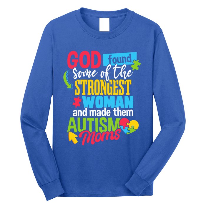 Autistic Awareness Month Autism Mom Cute Gift Long Sleeve Shirt