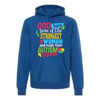 Autistic Awareness Month Autism Mom Cute Gift Premium Hoodie