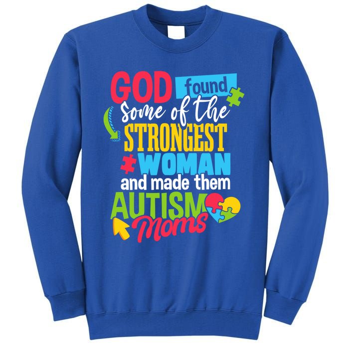 Autistic Awareness Month Autism Mom Cute Gift Tall Sweatshirt