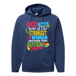 Autistic Awareness Month Autism Mom Cute Gift Performance Fleece Hoodie