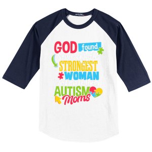 Autistic Awareness Month Autism Mom Cute Gift Baseball Sleeve Shirt