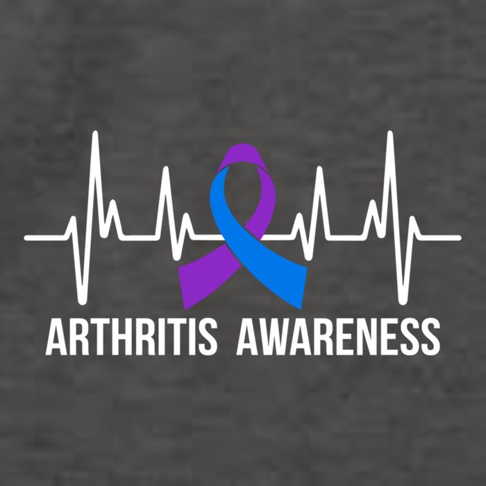 Arthritis Awareness Month Purple And Blue Ribbon Heartbeat Great Gift Vector Backpack