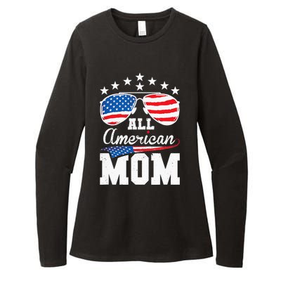 All American Mom 4th of July Matching Family Womens CVC Long Sleeve Shirt