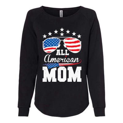 All American Mom 4th of July Matching Family Womens California Wash Sweatshirt