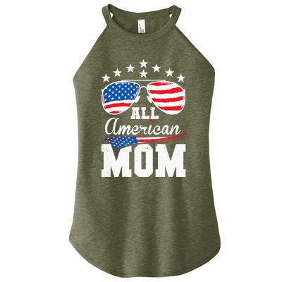 All American Mom 4th of July Matching Family Women's Perfect Tri Rocker Tank