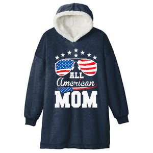 All American Mom 4th of July Matching Family Hooded Wearable Blanket