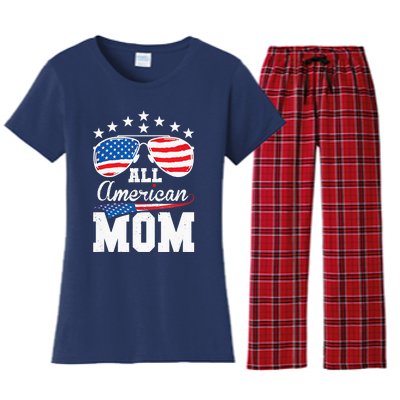 All American Mom 4th of July Matching Family Women's Flannel Pajama Set