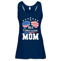 All American Mom 4th of July Matching Family Ladies Essential Flowy Tank