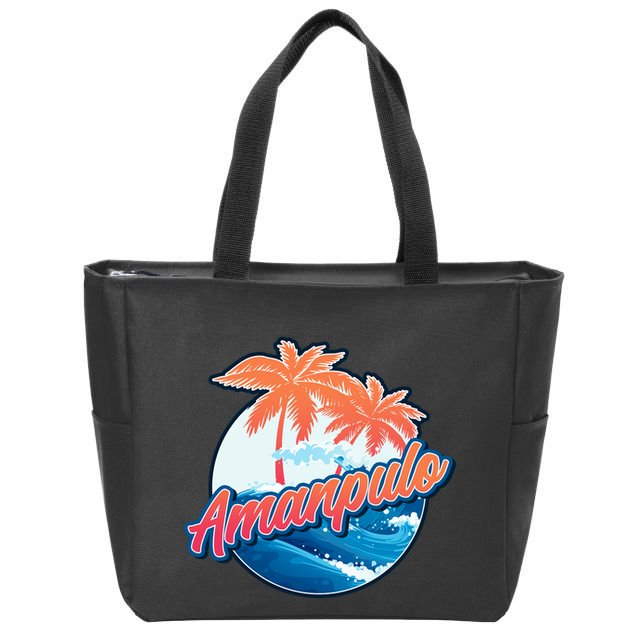 Amanpulo Zip Tote Bag