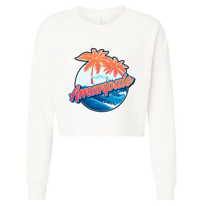Amanpulo Cropped Pullover Crew