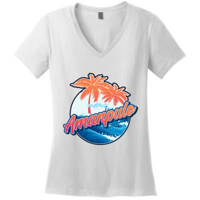 Amanpulo Women's V-Neck T-Shirt