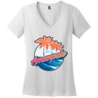 Amanpulo Women's V-Neck T-Shirt