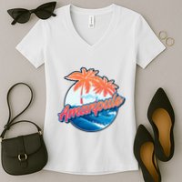 Amanpulo Women's V-Neck T-Shirt