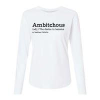 Ambitchous Adj Meaning Definitive Womens Cotton Relaxed Long Sleeve T-Shirt