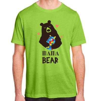 Autism Awareness Mama Bear Mom Gift Adult ChromaSoft Performance T-Shirt