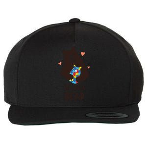 Autism Awareness Mama Bear Mom Gift Wool Snapback Cap