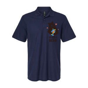 Autism Awareness Mama Bear Mom Gift Softstyle Adult Sport Polo