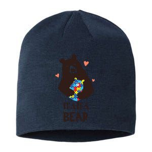 Autism Awareness Mama Bear Mom Gift Sustainable Beanie