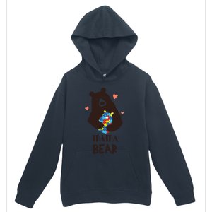 Autism Awareness Mama Bear Mom Gift Urban Pullover Hoodie