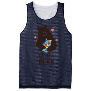 Autism Awareness Mama Bear Mom Gift Mesh Reversible Basketball Jersey Tank