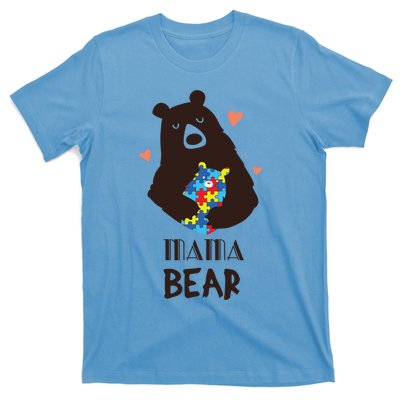 Autism Awareness Mama Bear Mom Gift T-Shirt