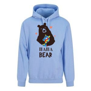 Autism Awareness Mama Bear Mom Gift Unisex Surf Hoodie