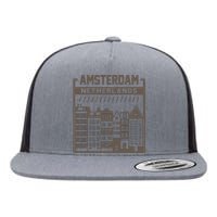 Amsterdam Flat Bill Trucker Hat