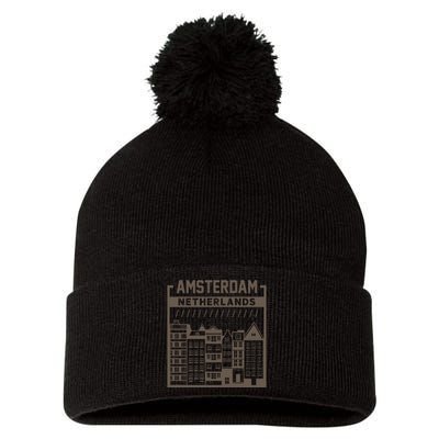 Amsterdam Pom Pom 12in Knit Beanie