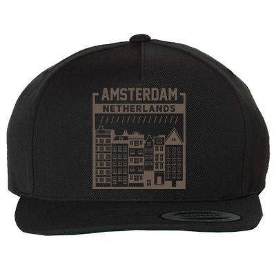 Amsterdam Wool Snapback Cap