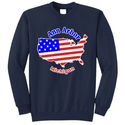 Ann Arbor Michigan Tall Sweatshirt