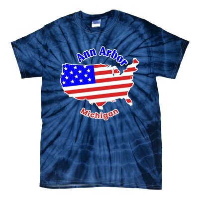 Ann Arbor Michigan Tie-Dye T-Shirt