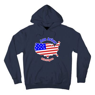 Ann Arbor Michigan Tall Hoodie