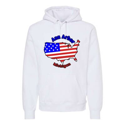 Ann Arbor Michigan Premium Hoodie