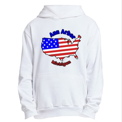 Ann Arbor Michigan Urban Pullover Hoodie