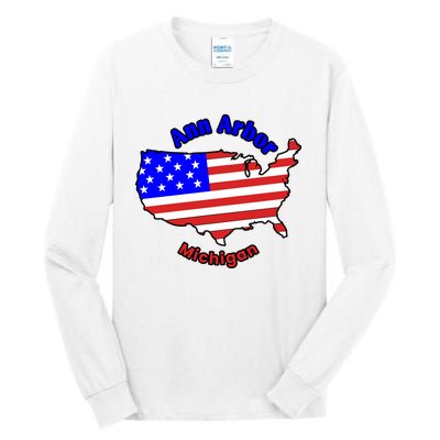 Ann Arbor Michigan Tall Long Sleeve T-Shirt