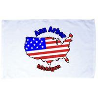 Ann Arbor Michigan Microfiber Hand Towel