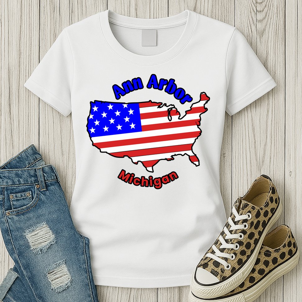 Ann Arbor Michigan Womens T-Shirt