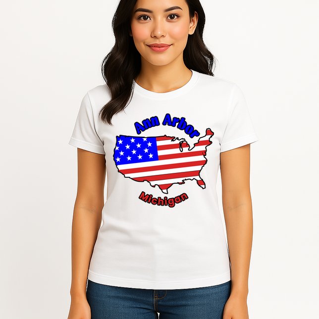 Ann Arbor Michigan Womens T-Shirt