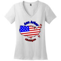 Ann Arbor Michigan Women's V-Neck T-Shirt