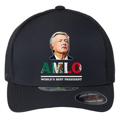 Amlo Andres Manuel Lopez Obrador Mexican Flexfit Unipanel Trucker Cap